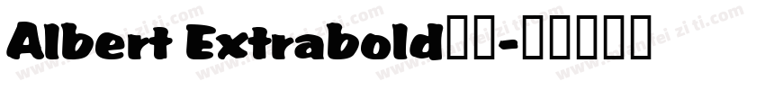 Albert Extrabold字体字体转换